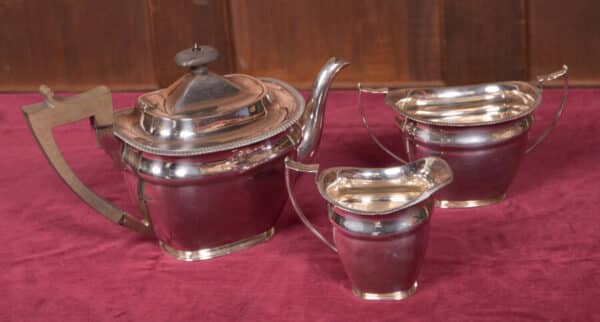 3 Pcs Silver Tea Set SAI2605 Antique Silver 3