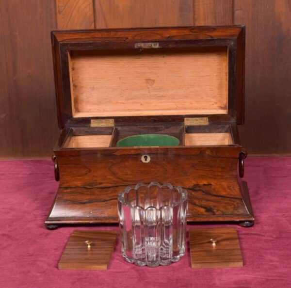 Victorian Rosewood Tea Caddy SAI2597 Antique Boxes 8