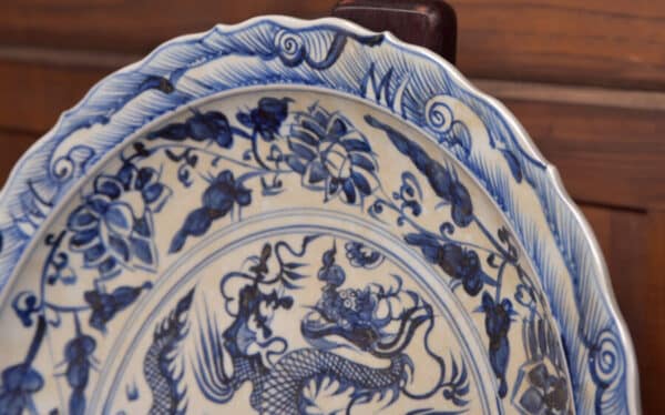 Blue and White Charger / Plate SAI2603 - Image 12