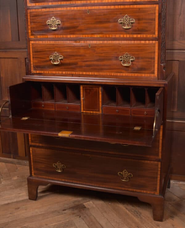 Georgian Secretaire Chest On Chest SAI2613 Antique Draws 12