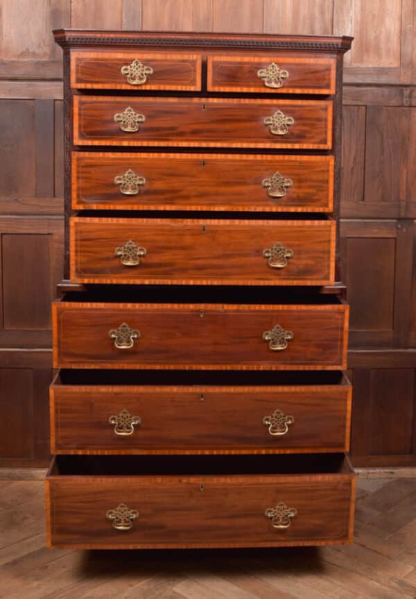 Georgian Secretaire Chest On Chest SAI2613 Antique Draws 7