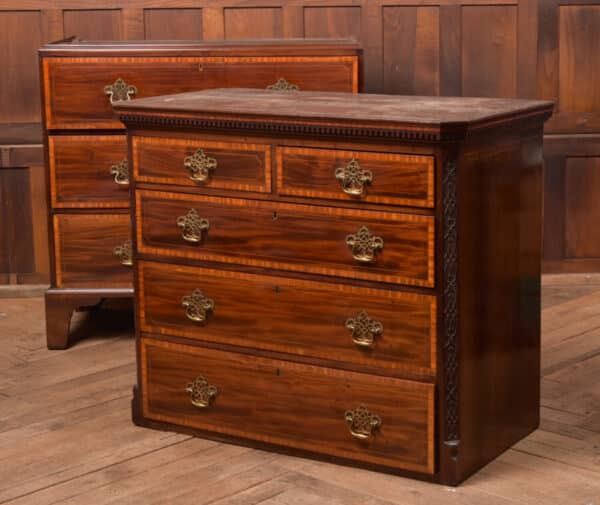 Georgian Secretaire Chest On Chest SAI2613 Antique Draws 20