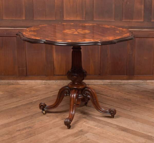 Victorian Marquetry Centre Table SAI2612 Antique Tables 4