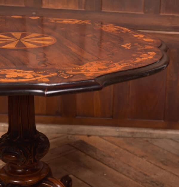 Victorian Marquetry Centre Table SAI2612 - Image 15