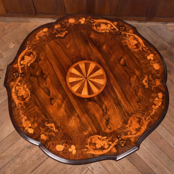 Victorian Marquetry Centre Table SAI2612 - Image 14