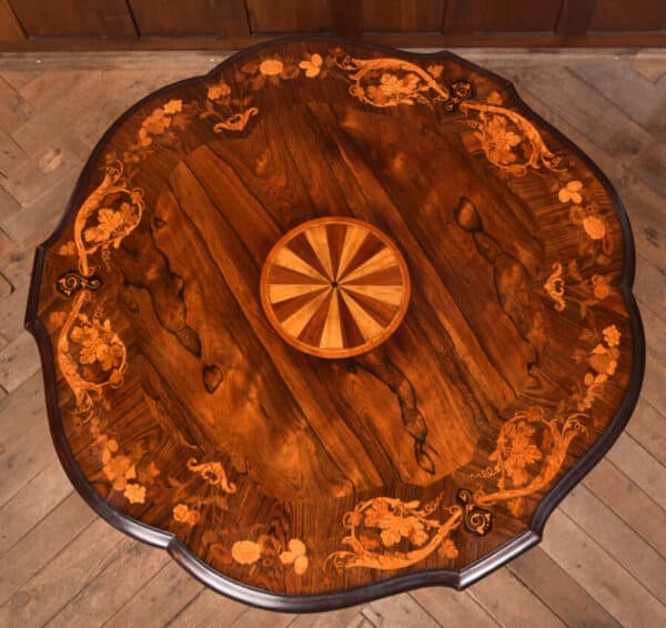 Victorian Marquetry Centre Table SAI2612 Antique Tables 15