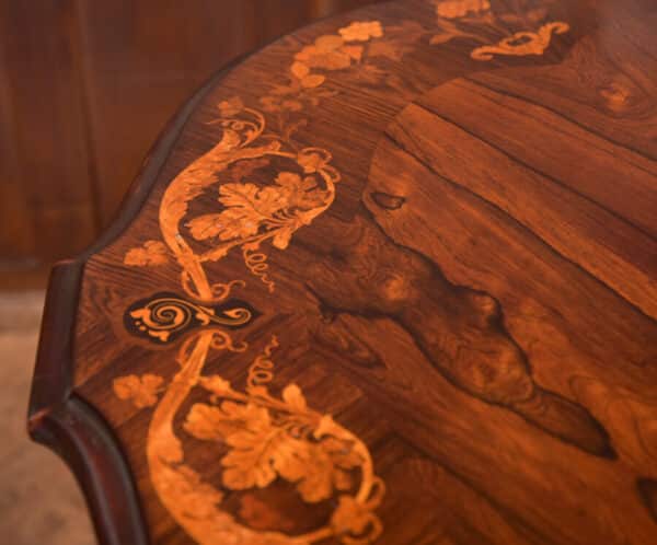 Victorian Marquetry Centre Table SAI2612 - Image 11