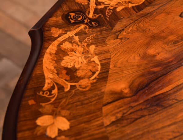 Victorian Marquetry Centre Table SAI2612 - Image 9