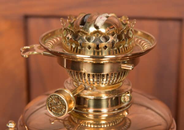 James Gray & Son Of Edinburgh Brass Oil / Paraffin Lamp SAI2618 Antique Lighting 10