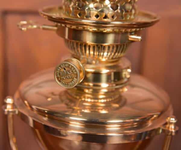 James Gray & Son Of Edinburgh Brass Oil / Paraffin Lamp SAI2618 Antique Lighting 13