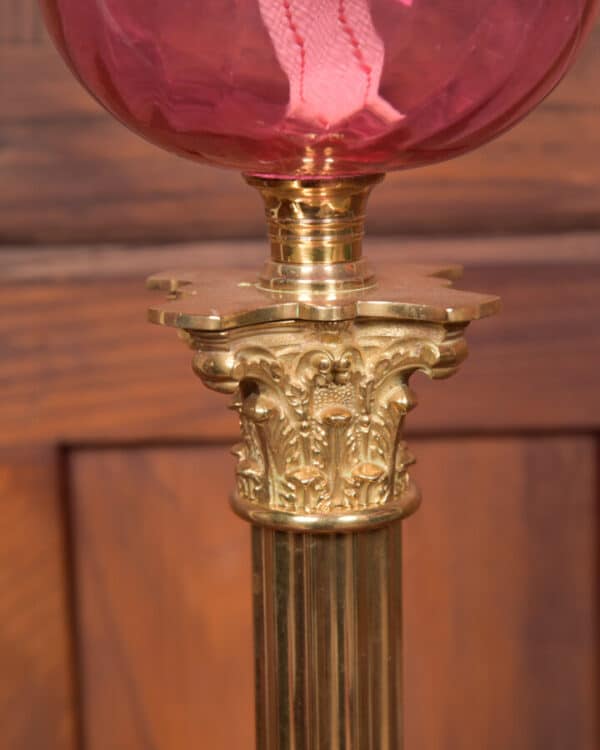 Victorian Brass Oil/ Paraffin Lamp SAI2616 Antique Lighting 10