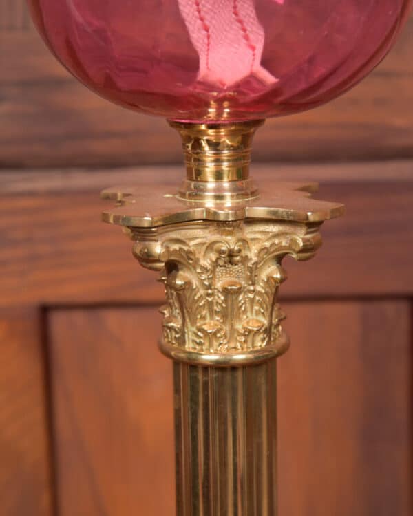 Victorian Brass Oil/ Paraffin Lamp SAI2616 - Image 8