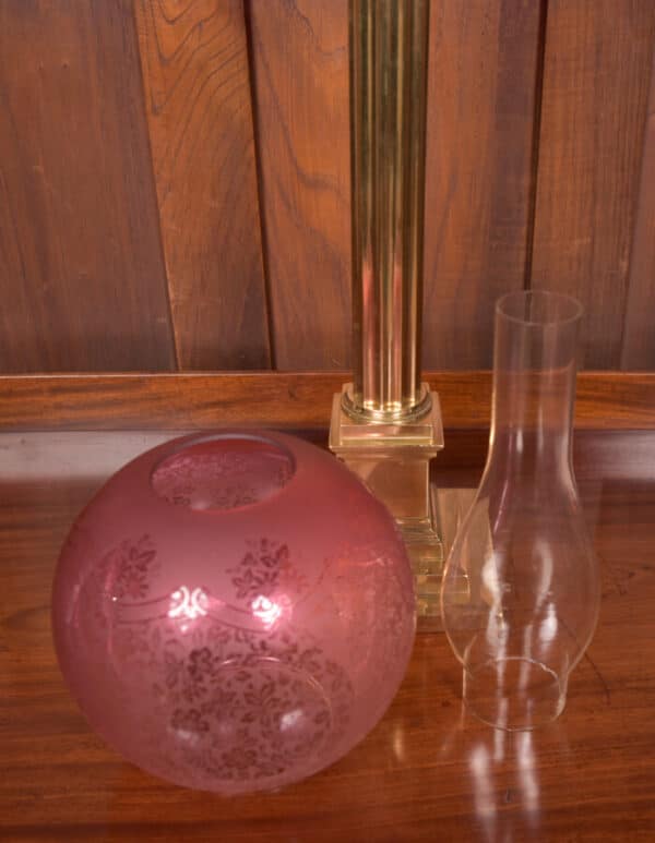 Victorian Brass Oil/ Paraffin Lamp SAI2616 Antique Lighting 4