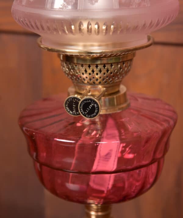Victorian Brass Oil / Paraffin Lamp SAI2617 Antique Lighting 8