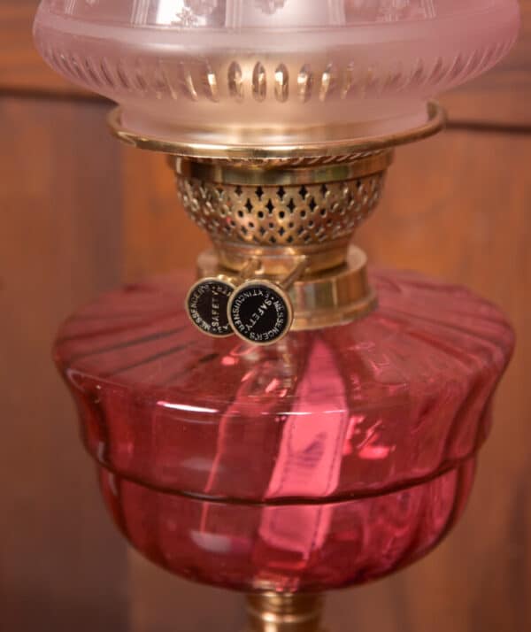 Victorian Brass Oil / Paraffin Lamp SAI2617 - Image 6