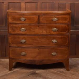 Georgian Bow Front Chest Of Drawers SAI2635 Antique Draws