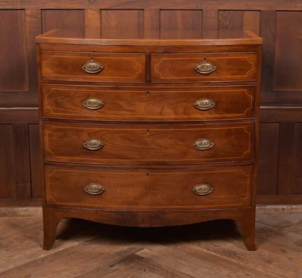 Georgian Bow Front Chest Of Drawers SAI2635 Antique Draws 3