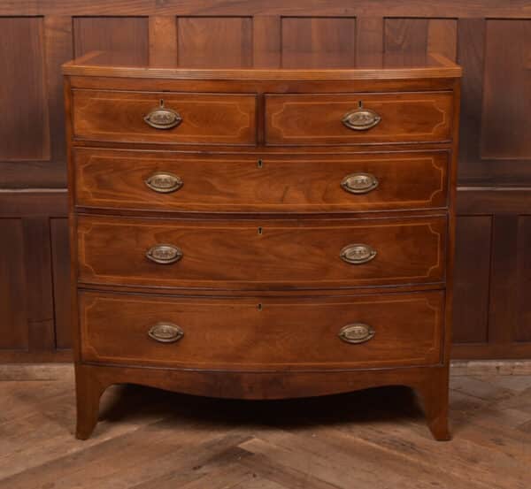 Georgian Bow Front Chest Of Drawers SAI2635