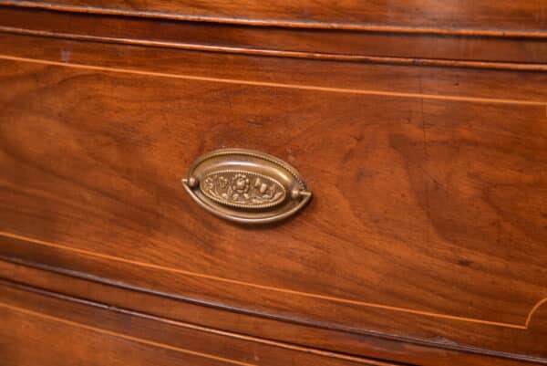 Georgian Bow Front Chest Of Drawers SAI2635 - Image 4