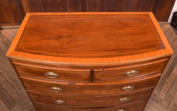 Georgian Bow Front Chest Of Drawers SAI2635 Antique Draws 7