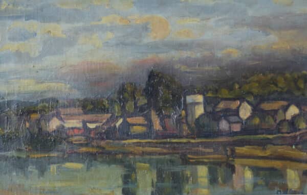 Michel Adlen – Landscape of Chaufour, France abstract art Antique Art 4
