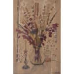 Rafael Duran – Flowers In A Vase Abstract Oil Painting Antique Art