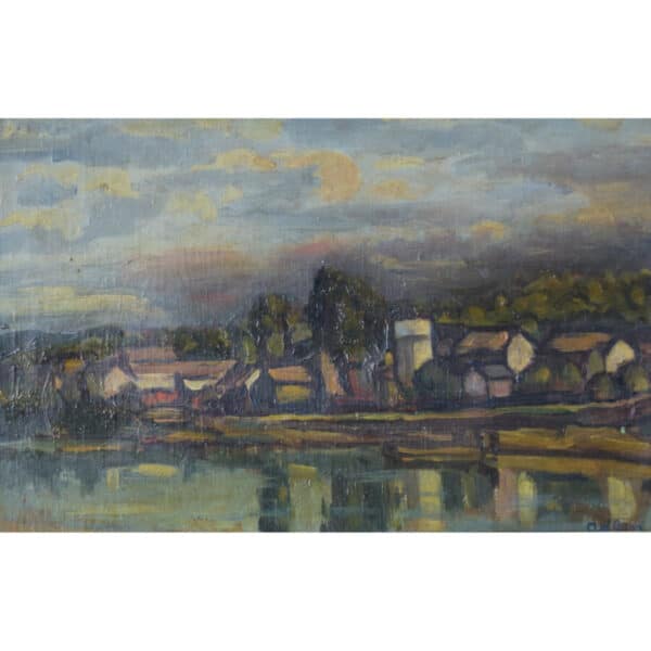 Michel Adlen – Landscape of Chaufour, France abstract art Antique Art 3