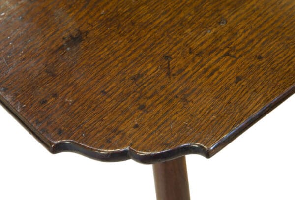 A Fine Mid 18thCentury Oak Candlestand Antique Furniture 5