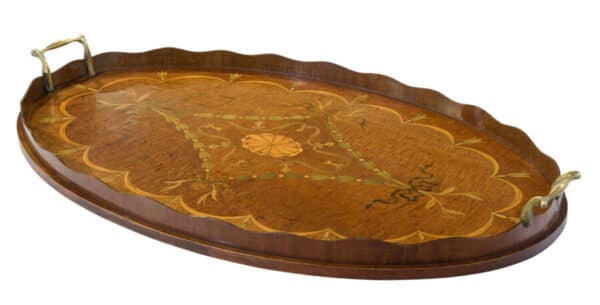 A highly decorative Edwardian Oval Tray