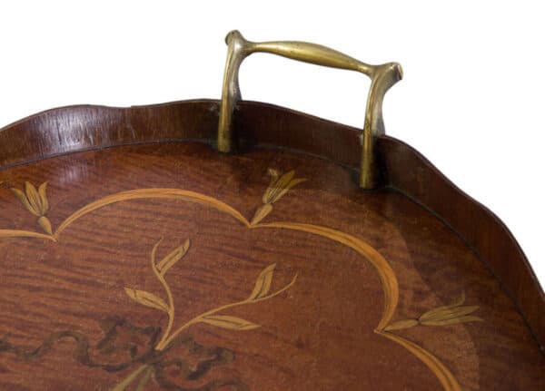 A highly decorative Edwardian Oval Tray - Image 5