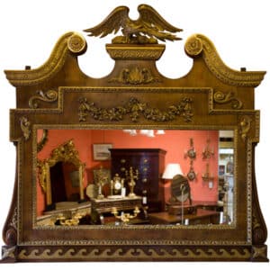 A large 19thCentury Overmantel Mirror Antique Mirrors