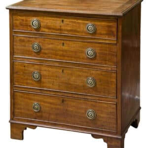 A Pretty Small early 19thCentury Mahogany Chest of Drawers Antique Chest Of Drawers
