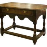 An 18thCentury Oak side table with single drawer Antique Furniture