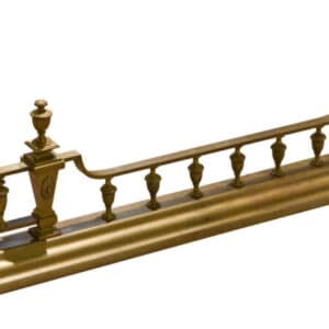 An ornate Victorian brass fender Miscellaneous