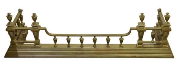 An ornate Victorian brass fender - Image 2