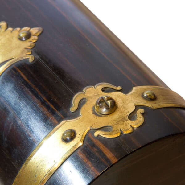 Coromandel wood domed top tea caddy c1850 - Image 2