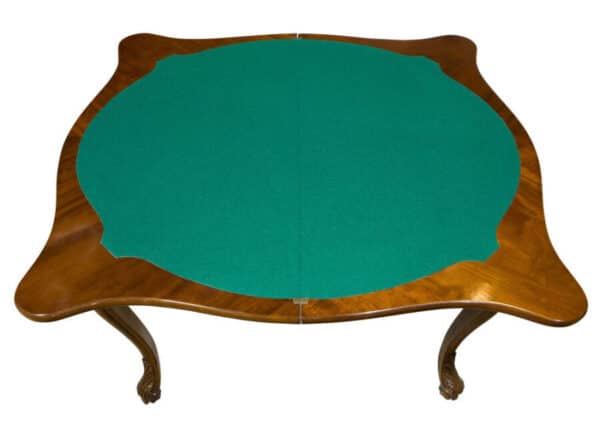 French fold-over card table - Image 7