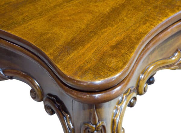 French fold-over card table - Image 4