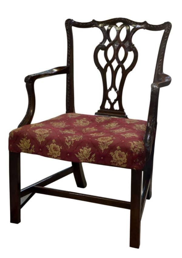 Geo III Mahogany Desk Chair Antique Chairs 3