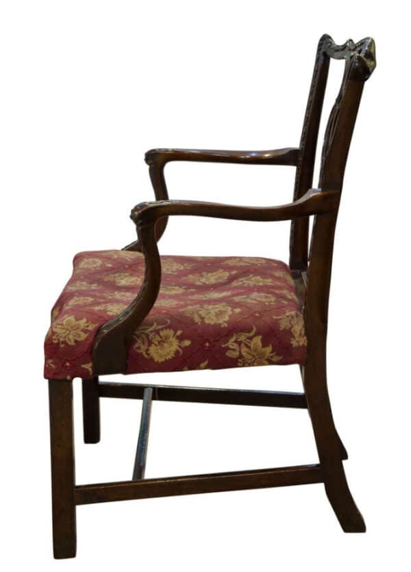 Geo III Mahogany Desk Chair Antique Chairs 4