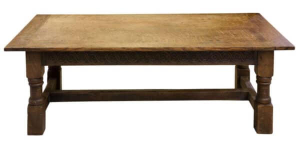 Late 19thc oak Jacobean style coffee table Antique Furniture 7