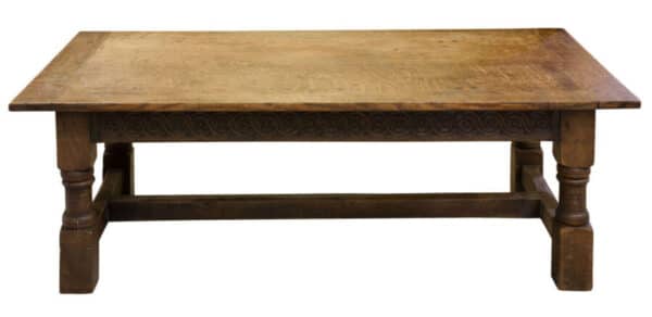 Late 19thc oak Jacobean style coffee table - Image 5