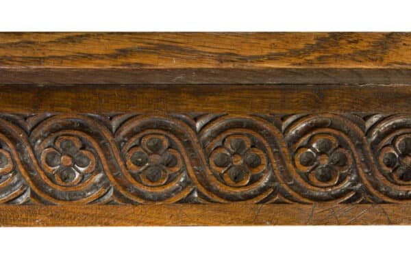 Late 19thc oak Jacobean style coffee table - Image 8