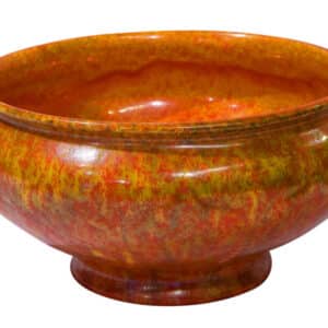 Mottled orange Pilkingtons Royal Lancastrian bowl c1920 Miscellaneous