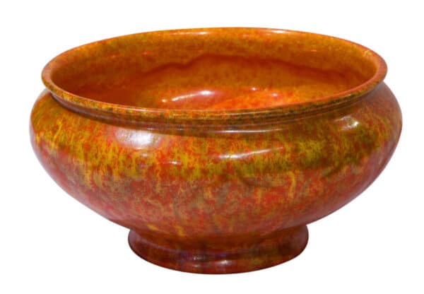 Mottled orange Pilkingtons Royal Lancastrian bowl c1920 Miscellaneous 3