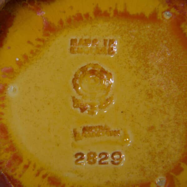 Mottled orange Pilkingtons Royal Lancastrian bowl c1920 - Image 3