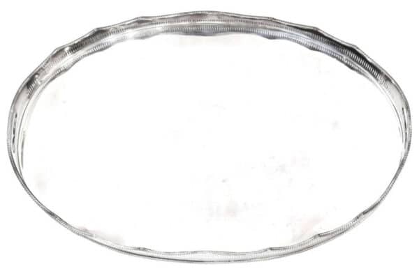 Oval silver plated gallery tray Miscellaneous 7