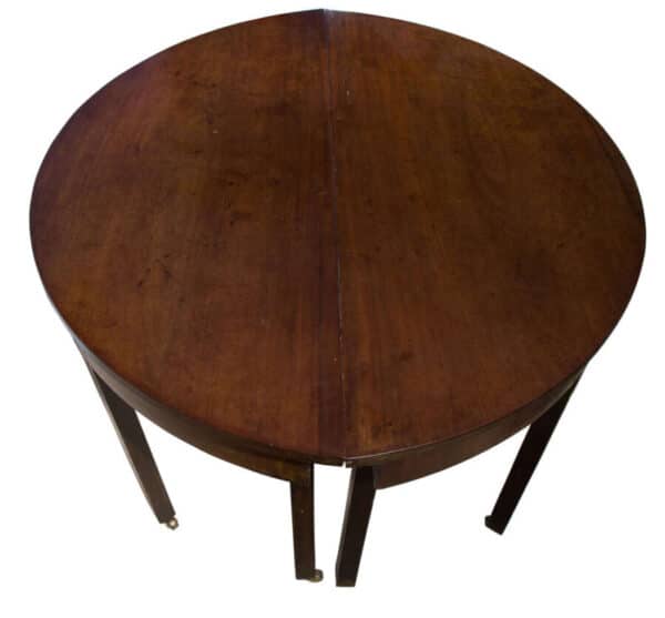 Pair of George III demi-lune console tables c1780 Antique Furniture 5