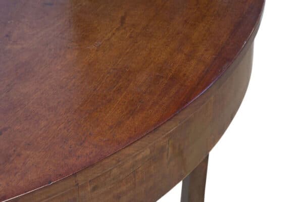 Pair of George III demi-lune console tables c1780 - Image 2