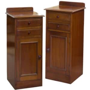 Pair of mahogany bedside cabinets c1880 Antique Cabinets